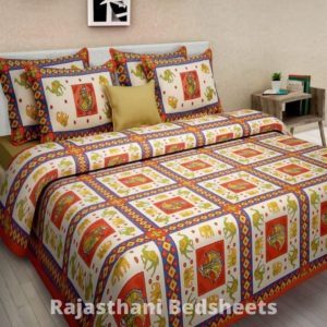 sanganeri bedsheet