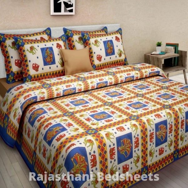 sanganeri bedsheet