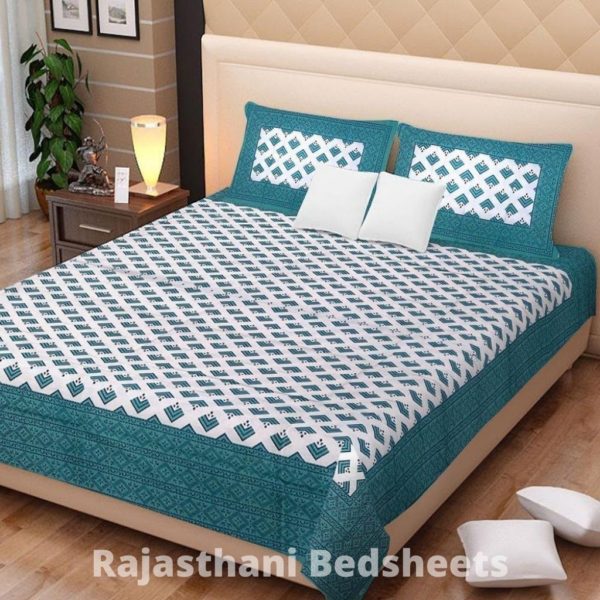 sanganeri bedsheet